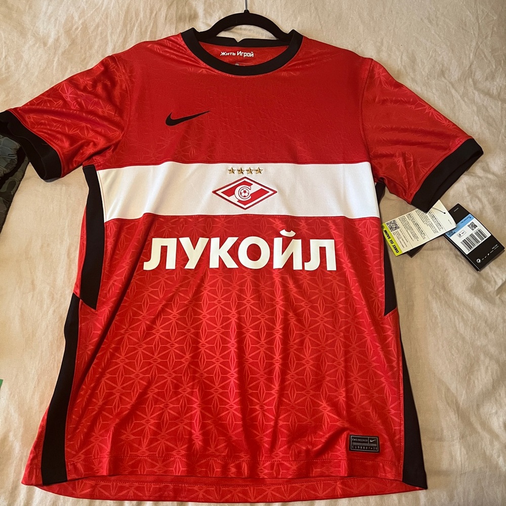 Nike Spartak Moscow Home Jersey, Size M Red/Black